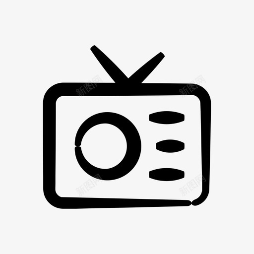 收音机小型svg_新图网 https://ixintu.com 收音机 小型