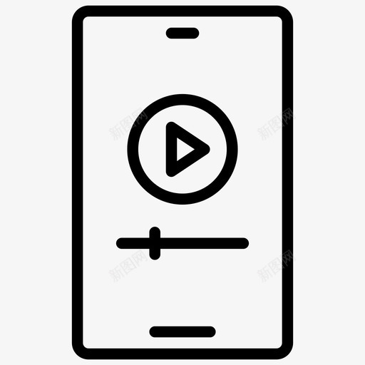 媒体播放器手机智能手机svg_新图网 https://ixintu.com 媒体播放器 手机 智能 媒体 娱乐