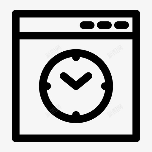 定时器浏览器时钟svg_新图网 https://ixintu.com 网页 定时器 浏览器 时钟 代码 网页设计 编码