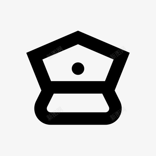 警官警帽皮克斯svg_新图网 https://ixintu.com 警官 警帽 皮克斯