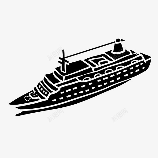 远洋班轮船游轮svg_新图网 https://ixintu.com 远洋 班轮 轮船 游轮 帆船 船船 字形