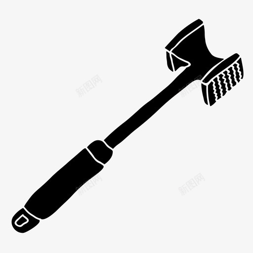 肉槌打击厨具svg_新图网 https://ixintu.com 肉槌 打击 厨具 厨房 固体