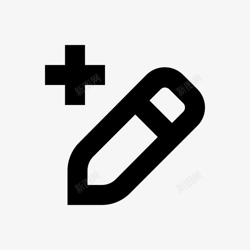 加笔加铅笔pixa内容版64pxsvg_新图网 https://ixintu.com 加笔 铅笔 内容