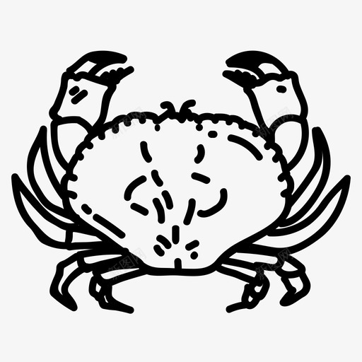 螃蟹水生动物海洋svg_新图网 https://ixintu.com 螃蟹 水生 动物 海洋 水下