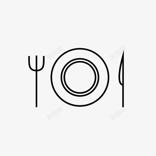聚会餐食物叉子svg_新图网 https://ixintu.com 聚会 会餐 食物 叉子 盘子 资产