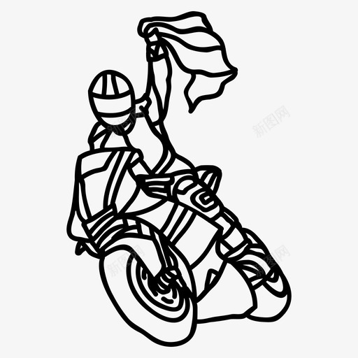 摩托车赛车手车辆svg_新图网 https://ixintu.com 摩托车 赛车 车手 车辆 总成