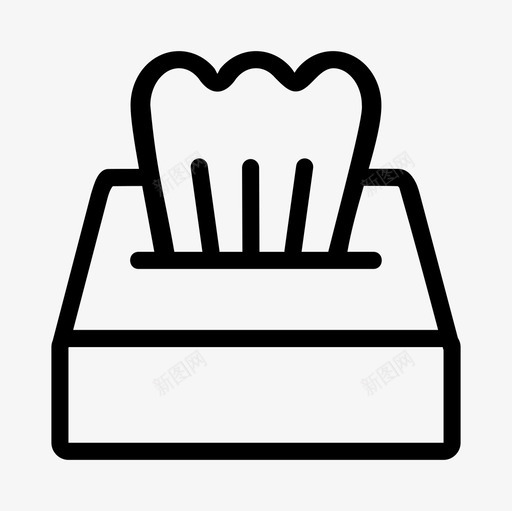 纸巾盒浴室卫生用品svg_新图网 https://ixintu.com 纸巾 浴室 卫生用品 毛巾 图标 室内 客厅