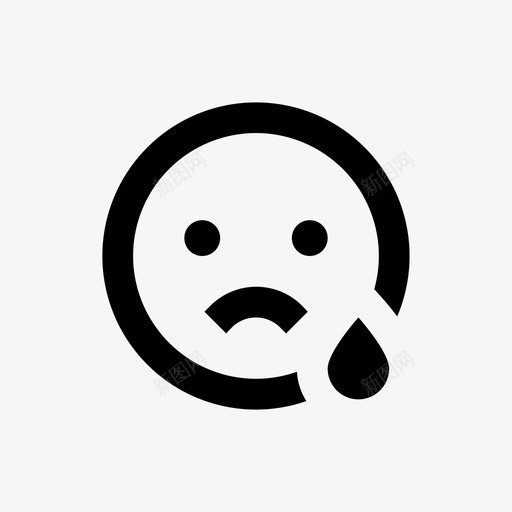 哭哭表情线表情64pxsvg_新图网 https://ixintu.com 表情 哭哭