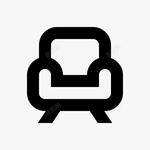 扶手椅家具室内svg_新图网 https://ixintu.com 室内 扶手 家具 坐式