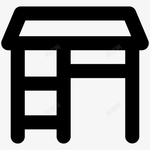 书桌抽屉桌子svg_新图网 https://ixintu.com 书桌 抽屉 桌子 办公用品