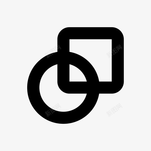 重叠连接连接形状svg_新图网 https://ixintu.com 连接 重叠 形状 图形设计