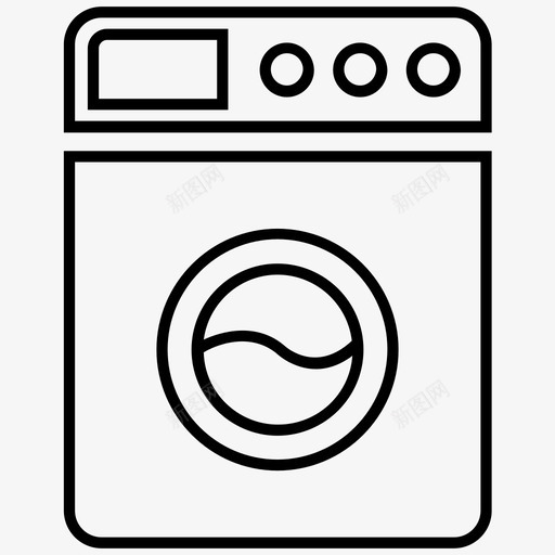 洗衣机布料电子svg_新图网 https://ixintu.com 洗衣机 布料 电子