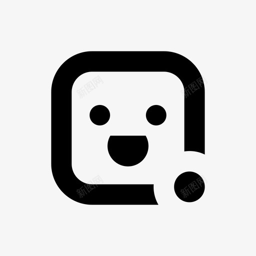 表情贴纸表情徽章开心svg_新图网 https://ixintu.com 表情 贴纸 方块 徽章 开心