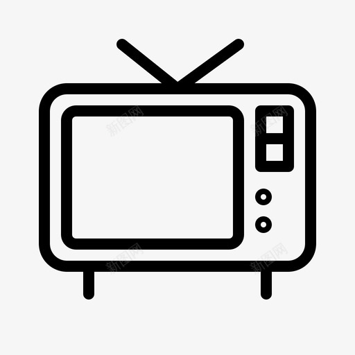 电视天线电子svg_新图网 https://ixintu.com 电视 天线 电子 多媒体