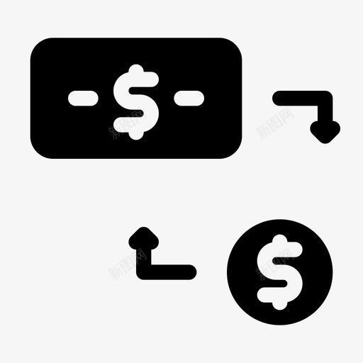 兑换帐户商业svg_新图网 https://ixintu.com 商业 兑换 帐户 硬币 美元 金融 铭文