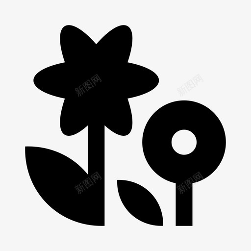 花卉开花花园svg_新图网 https://ixintu.com 花卉 开花 花园 植物 自然 杂项 固体