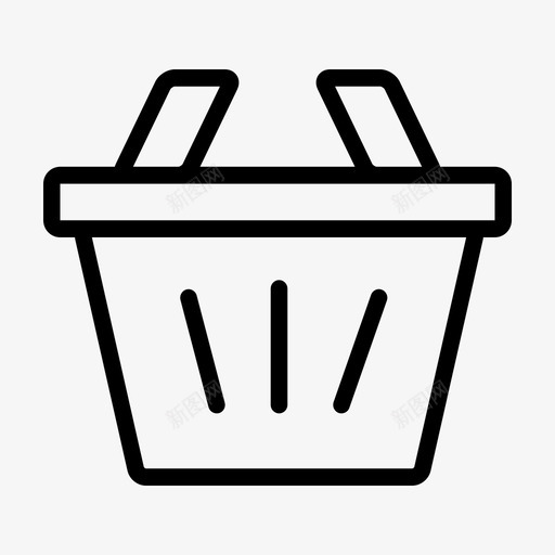 包篮子电子商务svg_新图网 https://ixintu.com 电子商务 包篮子 篮子 购物篮