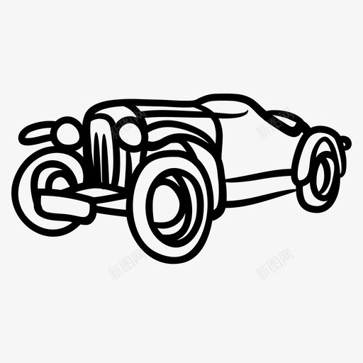 经典汽车汽车敞篷车svg_新图网 https://ixintu.com 汽车 经典 敞篷车