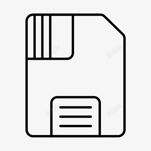 保存软盘基本ui大纲v2svg_新图网 https://ixintu.com 软盘 保存 基本 大纲