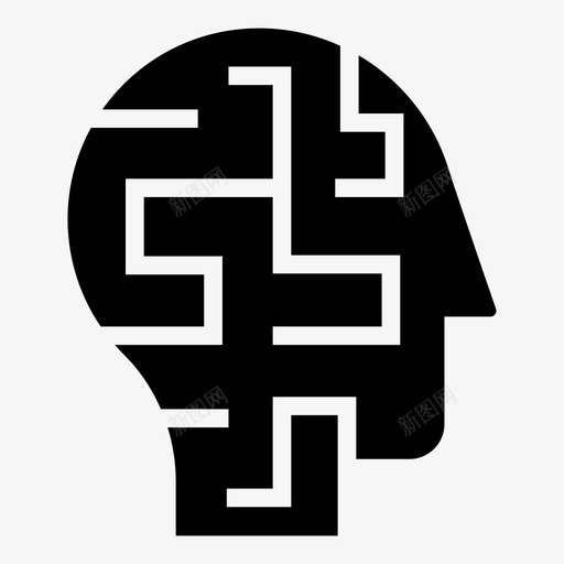 逻辑思想迷宫心智svg_新图网 https://ixintu.com 思想 逻辑 迷宫 心智 技能 大脑