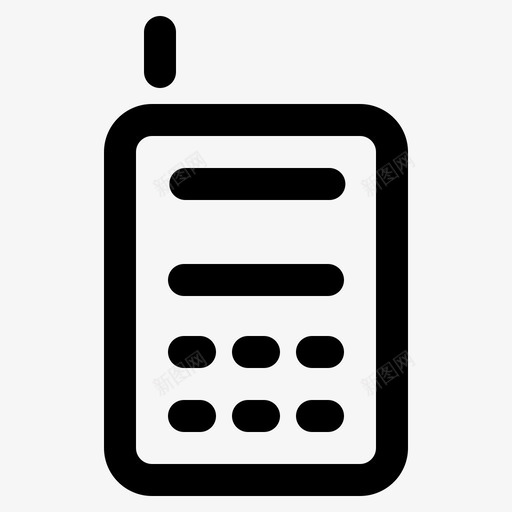 电话电子和设备线svg_新图网 https://ixintu.com 电话 电子 设备