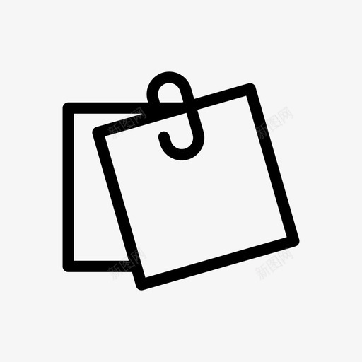 便条业务备忘录svg_新图网 https://ixintu.com 业务 办公室 便条 备忘录 纸张