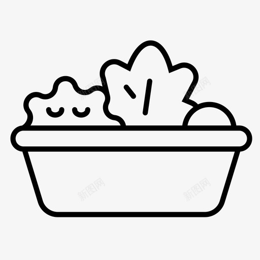 沙拉碗可爱svg_新图网 https://ixintu.com 沙拉 可爱 食物 健康