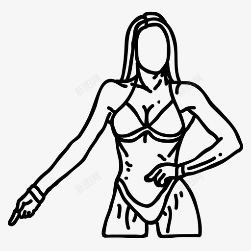 健美肌肉女人svg_新图网 https://ixintu.com 健美 肌肉 女人