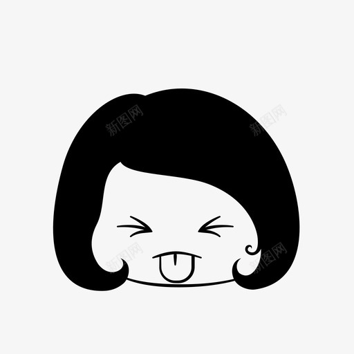 嘘恶心女孩svg_新图网 https://ixintu.com 恶心 女孩 舌头 不愉快 维基