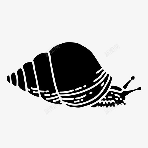 金针菇动物贝壳svg_新图网 https://ixintu.com 金针菇 贝壳 动物 蜗牛 固体
