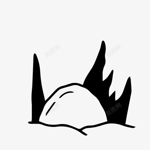 岩石虫子草svg_新图网 https://ixintu.com 虫子 岩石 自然