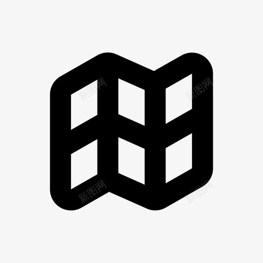 折叠地图地图pixa导航64pxsvg_新图网 https://ixintu.com 地图 折叠 导航