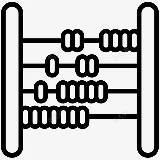 算盘会计计算svg_新图网 https://ixintu.com 计算 算盘 会计 计算器 经济 经济学 学习 用品