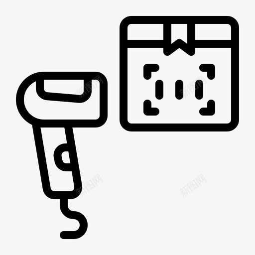 条形码扫描器盒子交货svg_新图网 https://ixintu.com 条形码 扫描器 盒子 交货 装运 卡车