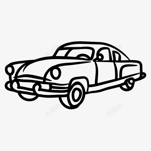 经典汽车汽车轿车svg_新图网 https://ixintu.com 汽车 经典 轿车
