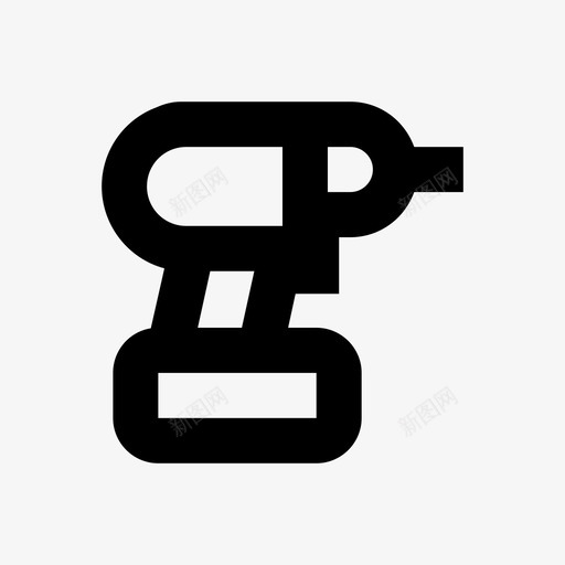 司钻钻具动力钻svg_新图网 https://ixintu.com 钻具 司钻 动力 电钻 施工