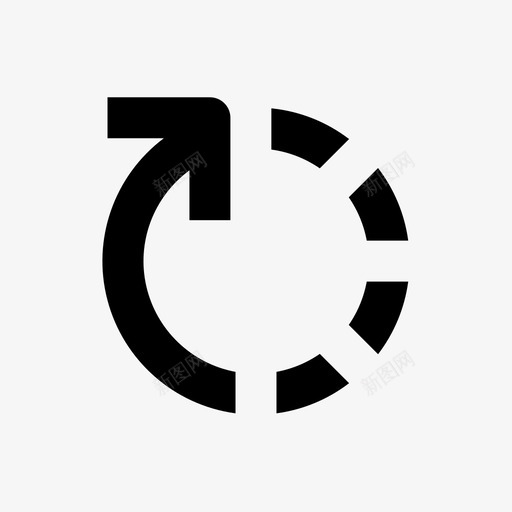 旋转视频顺时针旋转用户界面svg_新图网 https://ixintu.com 视频 旋转 编辑 顺时针 用户界面