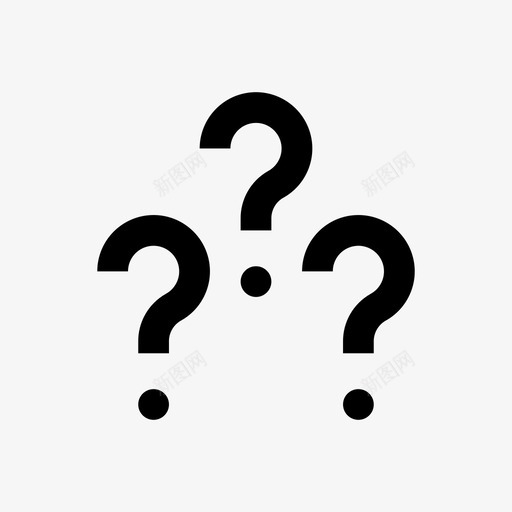 问题问号线教育64pxsvg_新图网 https://ixintu.com 问题 问号 教育