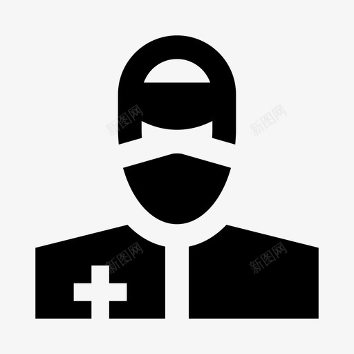 医生冠状病毒covid19svg_新图网 https://ixintu.com 医生 冠状 病毒 面罩 医院 固体