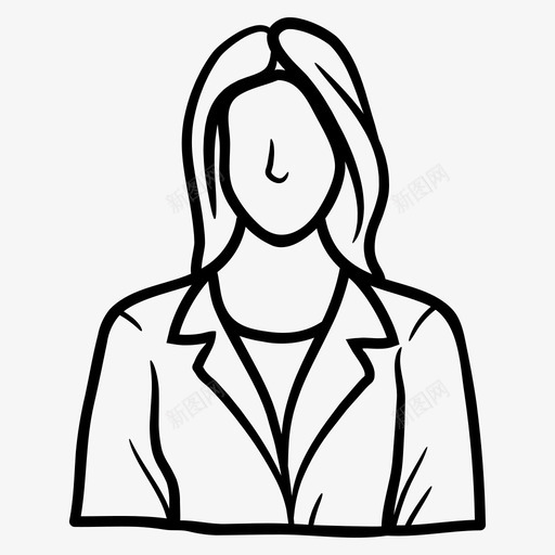 女商人化身女职员svg_新图网 https://ixintu.com 商人 化身 职员 西装 职业