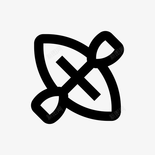 皮划艇小船线露营64pxsvg_新图网 https://ixintu.com 皮划艇 小船 露营