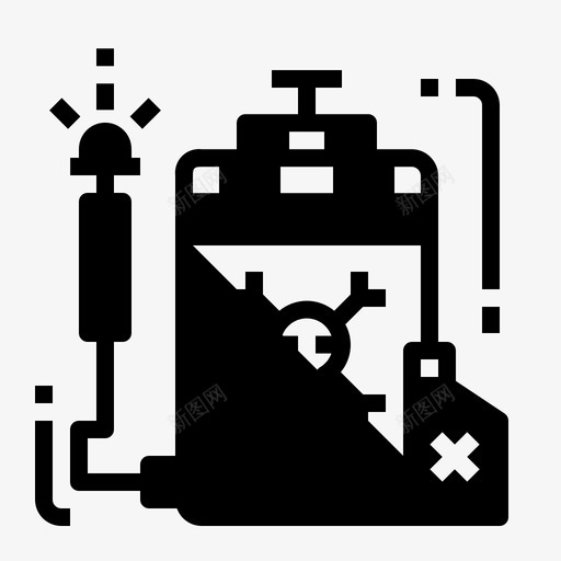 喷雾器农业化工svg_新图网 https://ixintu.com 农业 喷雾器 化工 化肥 黑色