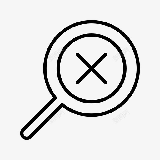 放大镜发现寻找svg_新图网 https://ixintu.com 放大镜 搜索 发现 寻找 跟踪 多媒体