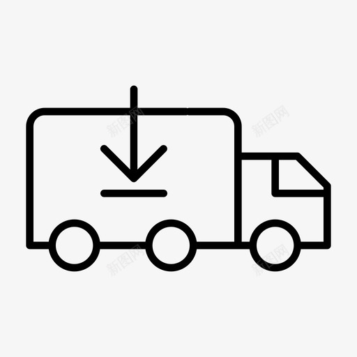 卡车接收货物运输svg_新图网 https://ixintu.com 卡车 接收 货物运输 运输 交付 商业