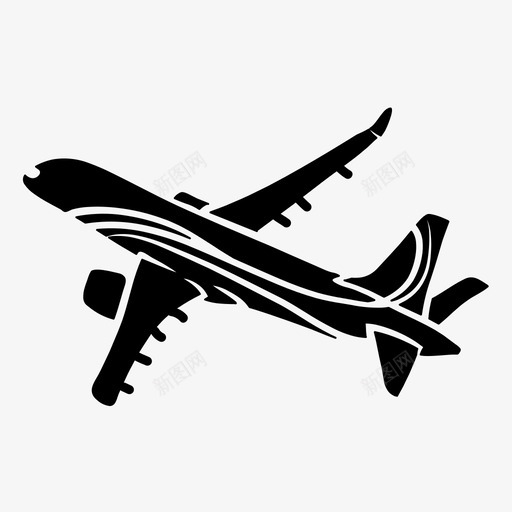 客机飞机航空svg_新图网 https://ixintu.com 飞机 客机 航空 图标 符号