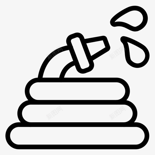 软管园艺工具svg_新图网 https://ixintu.com 软管 园艺 工具 浇水 花园