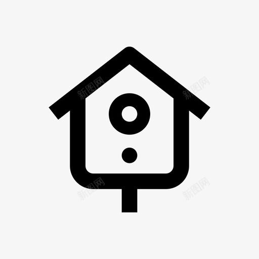 鸟舍动物线64pxsvg_新图网 https://ixintu.com 鸟舍 动物
