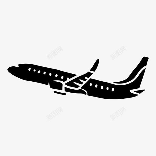 客机飞机航空svg_新图网 https://ixintu.com 飞机 客机 航空 图标 符号