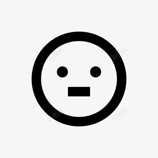 表情符号严肃表情符号行表情符号64pxsvg_新图网 https://ixintu.com 表情 符号 严肃