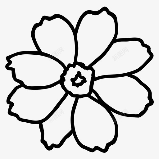 百日草开花svg_新图网 https://ixintu.com 开花 百日草